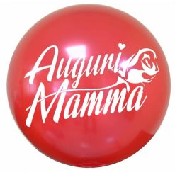 Palloncini compleanno Bubble Party Chrome - Auguri Mamma (18”)