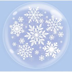 Palloncini bubbles - bubble party - fiocchi di neve (18”)