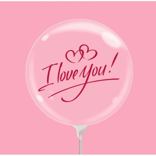 Palloncini amore bubble party i love you 10