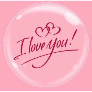 Palloncini amore - bubble party - i love you (18”)