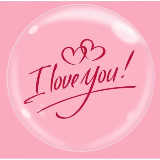 Palloncini amore bubble party i love you 18