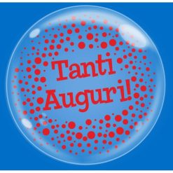 Palloncini compleanno Bubble Party - Tanti Auguri (18”)
