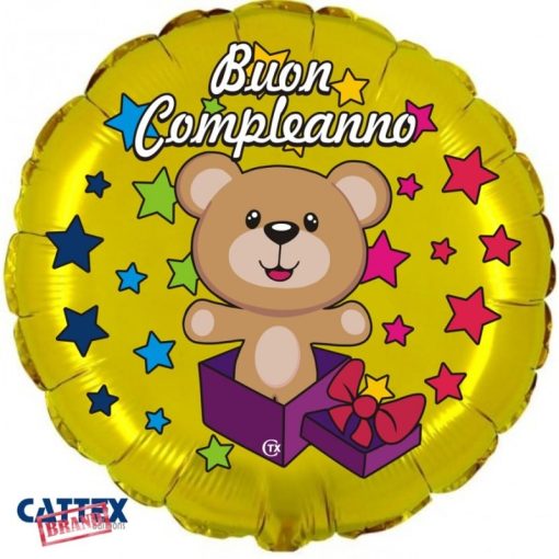 Palloncini compleanno Buon Compleanno Orsetto (18”)