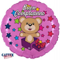 Palloncini Compleanno - Buon Compleanno Orsetto (18”)