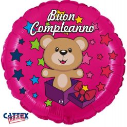 Palloncini Compleanno - Buon Compleanno Orsetto (18”)