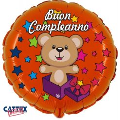 Palloncini Compleanno - Buon Compleanno Orsetto (18”)