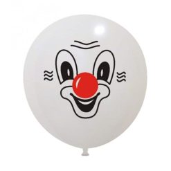Palloncini facce - clown 2 colori gigante