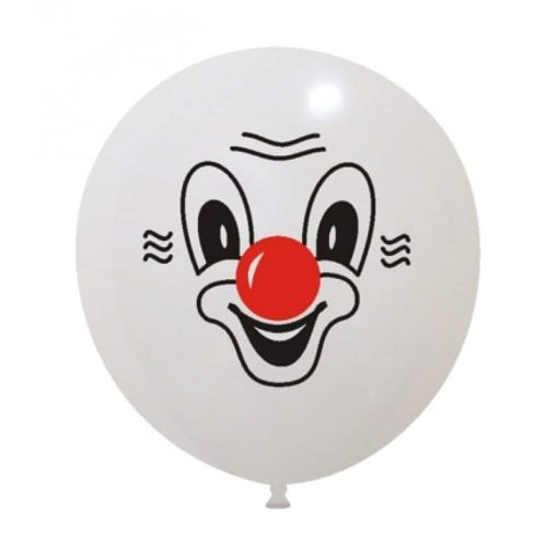 Palloncini facce clown 2 colori gigante