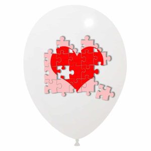 Palloncini amore - cuore puzzle