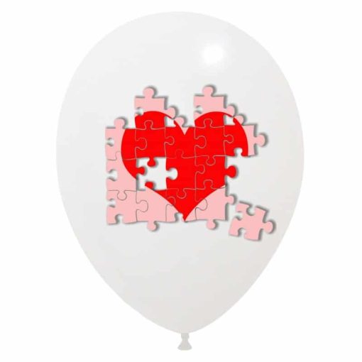 Palloncini amore cuore puzzle