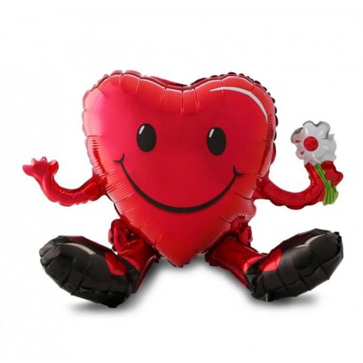 Palloncini amore cuore smiley seduto multi balloon xl® 21