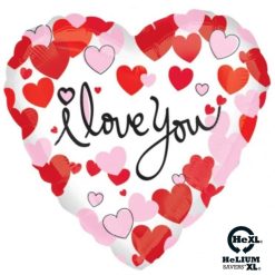 Palloncini amore - cuoricini i love you cuore hexl® (18”)