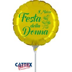 Palloncini mylar vari Festa della Donna Minishape (9”)