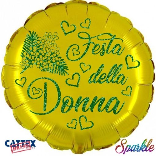 Palloncini mylar vari Festa della Donna Sparkle 18