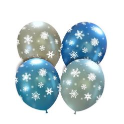 Palloncini natalizi - fiocchi di neve ghiacciati