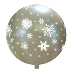 Palloncini natalizi - fiocchi di neve ghiacciati