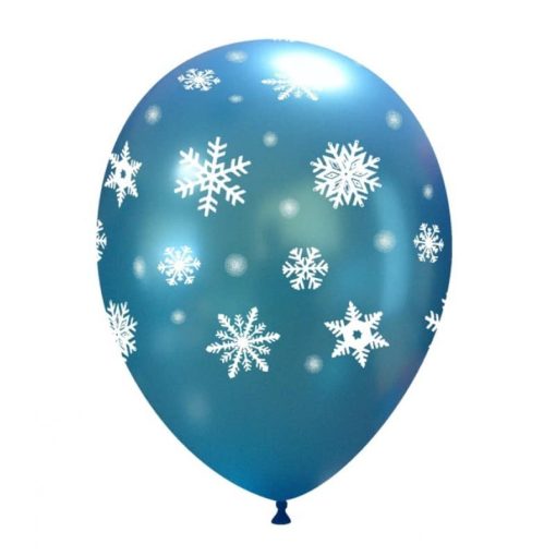 Palloncini natalizi fiocchi di neve ghiacciati