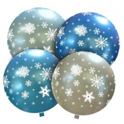 Palloncini natalizi - fiocchi di neve ghiacciati