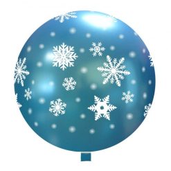 Palloncini natalizi - fiocchi di neve ghiacciati