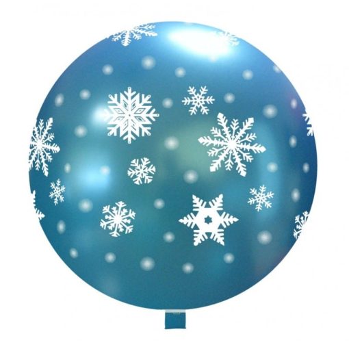 Palloncini natalizi fiocchi di neve ghiacciati