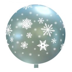 Palloncini natalizi - fiocchi di neve ghiacciati