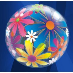 Palloncini bubbles - fiori (22”)