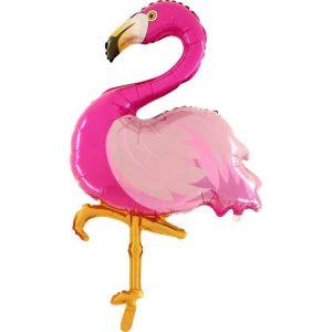 Palloncini mylar animali Flamingo Supershape (43")