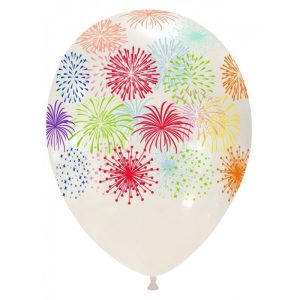 Palloncini stampa globo - fuochi artificiali (multicolor)