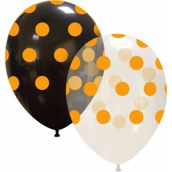 Palloncini stampa globo - grande pois arancio neon (edizione limitata)