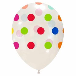 Palloncini stampa globo - grande pois (multicolor)