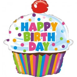 Palloncini compleanno Happy Birthday Cupcake (30")
