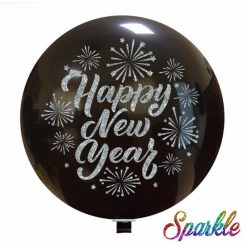 Palloncini natalizi - happy new year (sparkle)