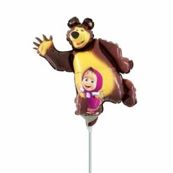 Palloncini mylar Personaggi L orso e Masha MiniShape (14”)