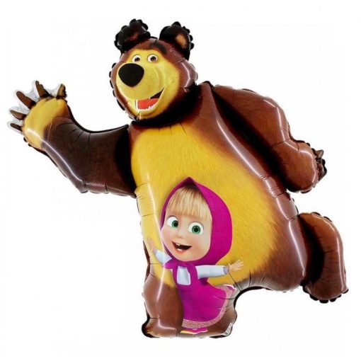 Palloncini mylar Personaggi L orso e Masha SuperShape 35