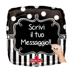 Palloncini mylar vari Lavagna Bianca e Nera JumboXL® (28”)