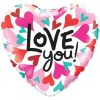 Palloncini amore - love you cuori colorati (18")