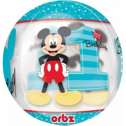 Palloncini mylar Orbz Mickey Primo Compleanno - Orbz (16")