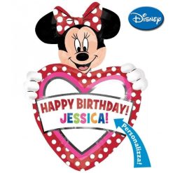 Palloncini mylar Personaggi Minnie Birthday Personalizzabile XL® SuperShapes™ (39”)