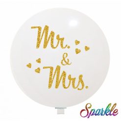 Palloncini Sposi - Mr & Mrs (Sparkle)