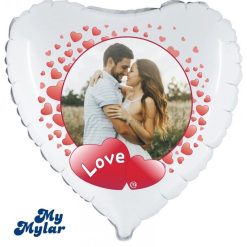 Palloncini amore - mymylar - cornice love + foto (18")