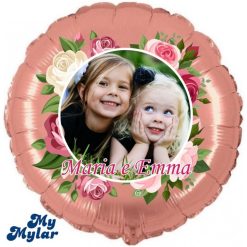 Palloncini mylar vari MyMylar - Cornice Rose + Foto (18”)