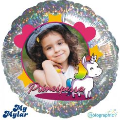 Palloncini compleanno MyMylar - Unicorno Olografico Foto (18”)