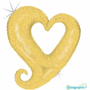 Palloncini love Hollow Heart Olografico (37”)