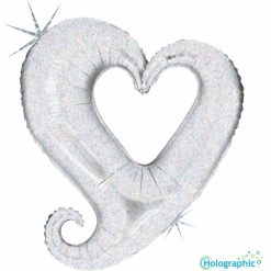 Palloncini love Hollow Heart Olografico (37”)