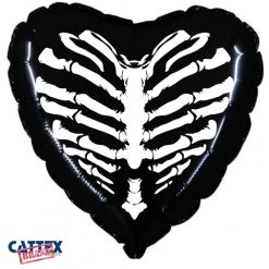 Palloncini halloween Cuore Scheletro (18”)