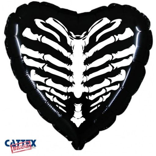 Palloncini halloween Cuore Scheletro 18