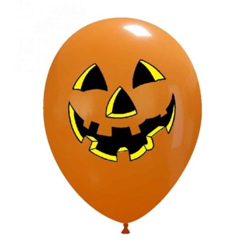 Palloncini halloween Faccia Zucca 2 Colori