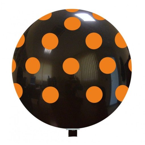 Palloncini halloween Grande Pois Arancio