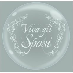 Palloncini matrimonio Bubble Party - Viva Gli Sposi (18”)