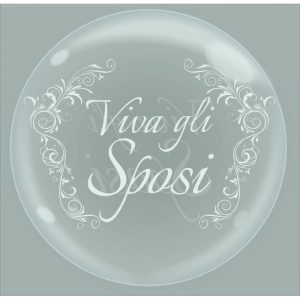 Palloncini matrimonio Bubble Party - Viva Gli Sposi (18”)